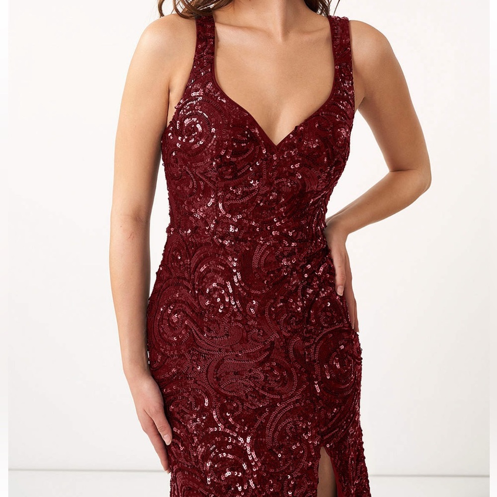 NEW, never worn AZAZIE Jen Sequin Bridesmaid Dress